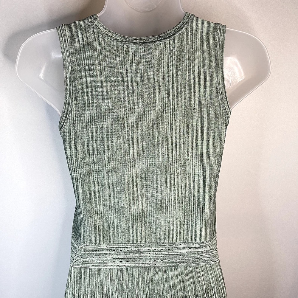 Sandro Sage Green Knit Midi Dress - Picture 6 of 10